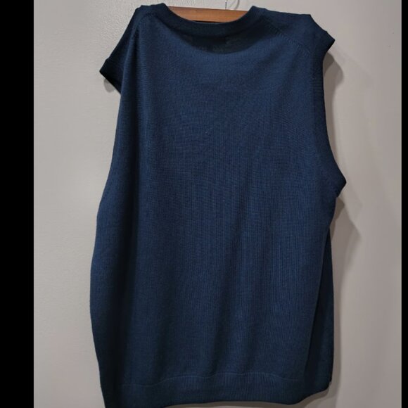 2 Turnbury 100% Extra Fine Merino Wool Sweater Vests V Neck Mens XL - Picture 5 of 7
